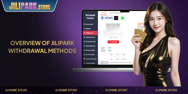 infographic detailing all available jilipark withdrawal methods